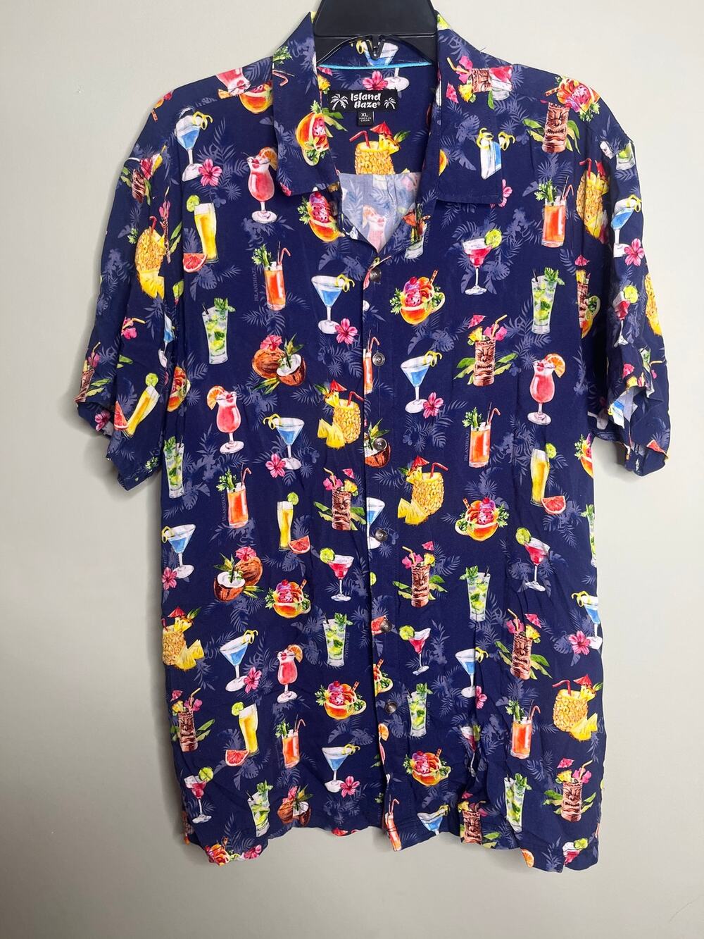 Island Haze Mixed Drinks Hawaiian Shirt XL